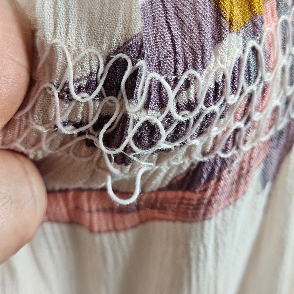 Free‎ People Tunic Boho Mini Dress Floral Print | Women's Small | MINOR FLAW - Picture 10 of 16